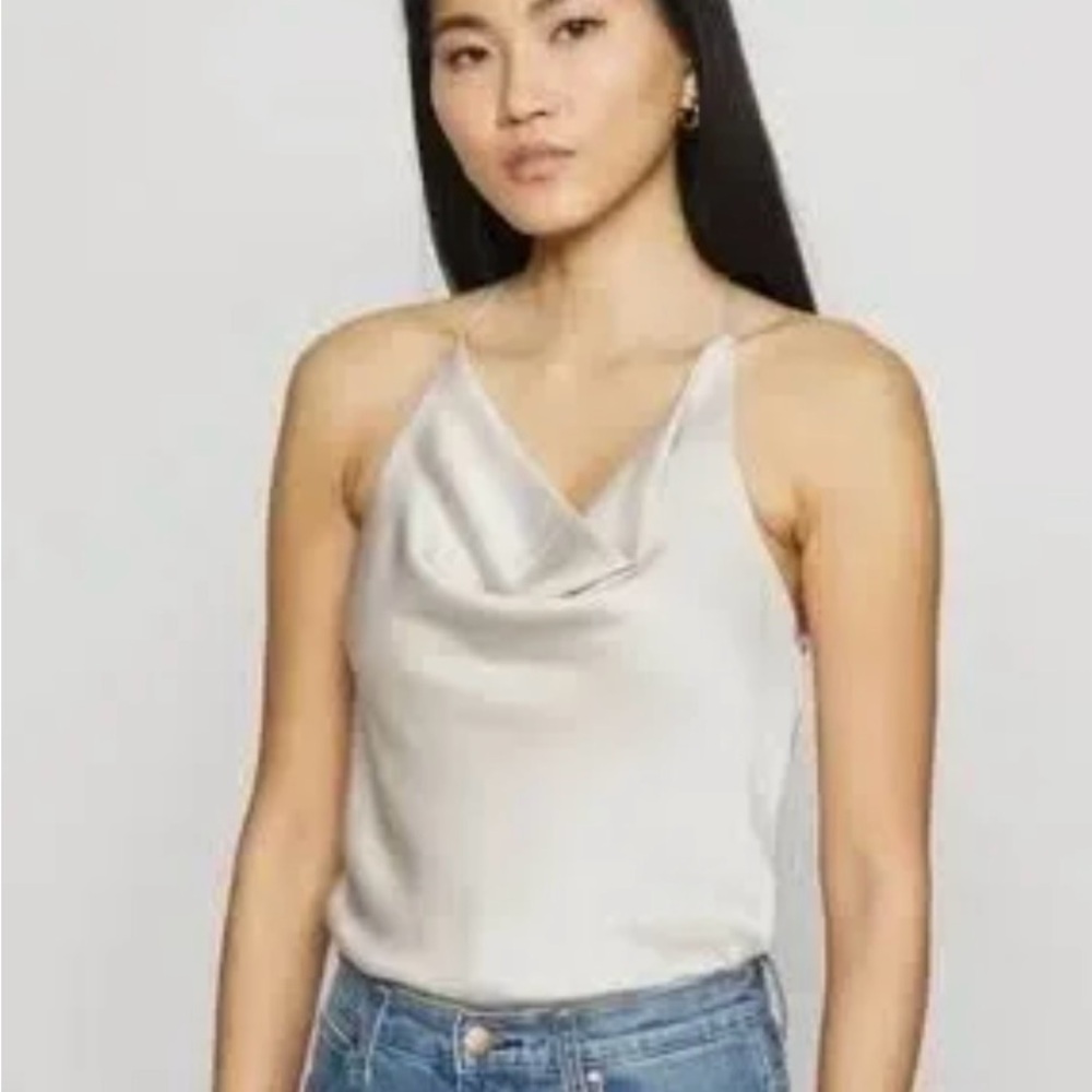 Abercrombie Cream Cowl Neck bodysuit NWOT